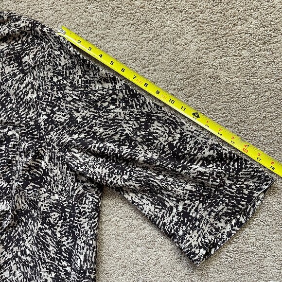 Catherines Plus Size 2X/22W/24W Zip Brown Animal Print Lightweight Airy Tunic - Picture 7 of 9